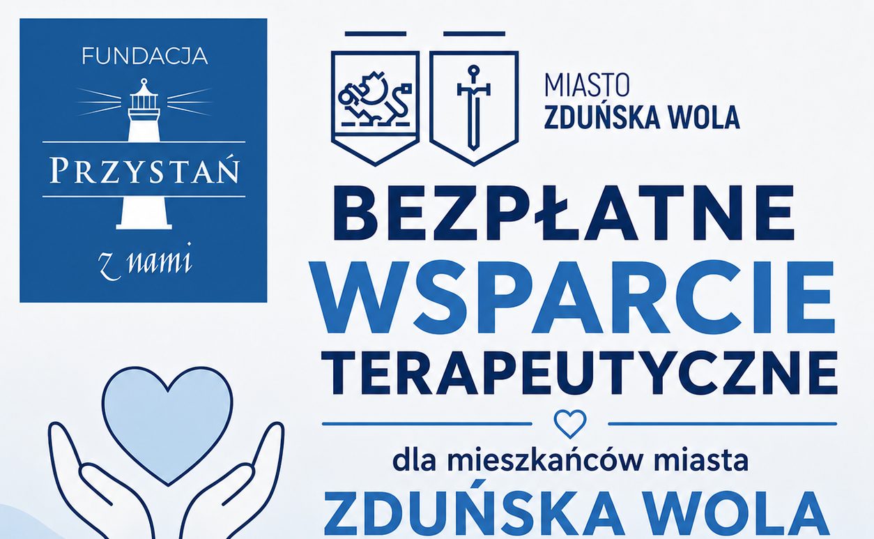 Bezpłatne wsparcie psychologiczne i terapeutyczne w Zduńskiej Woli
