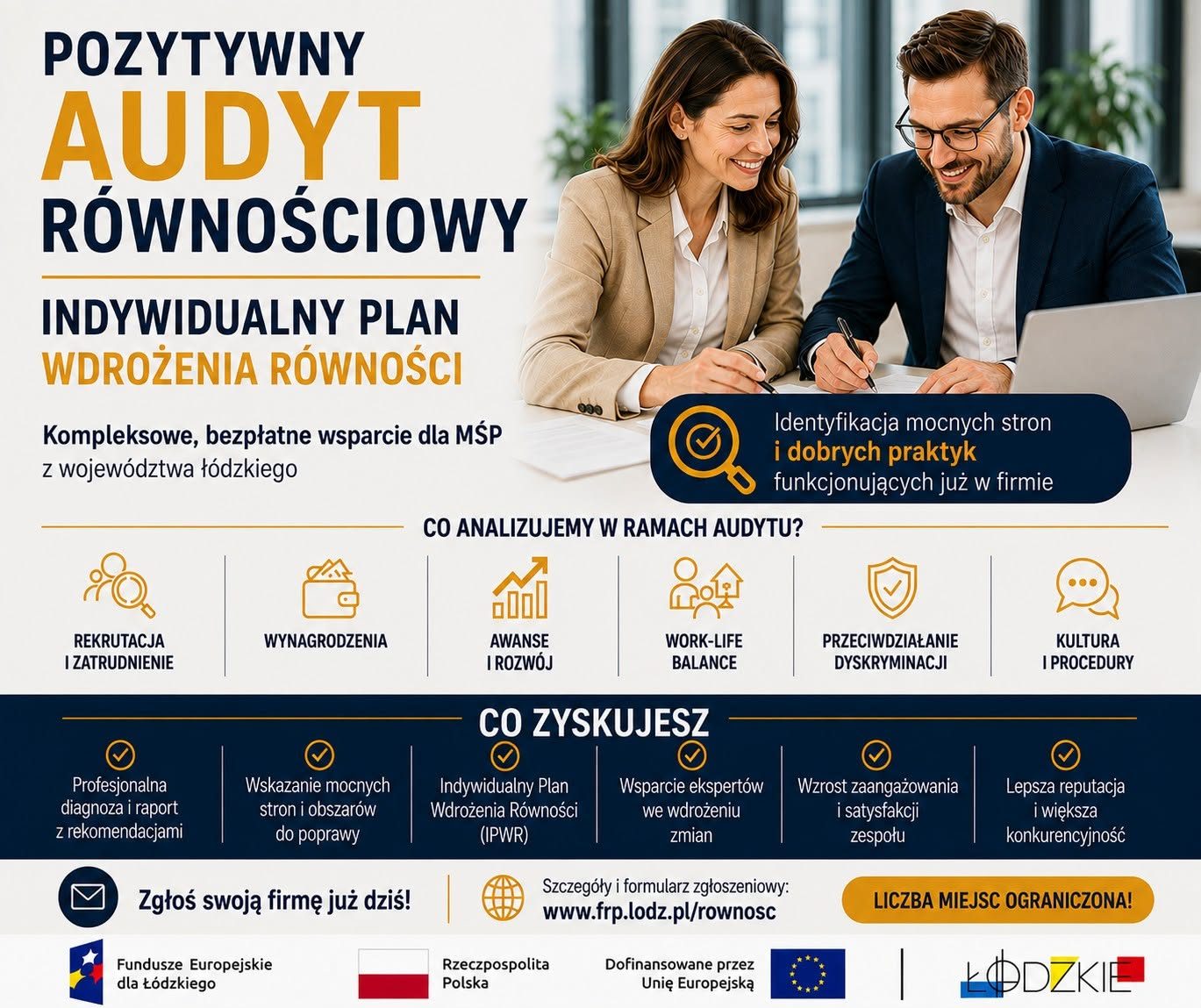 Bezpłatne audyty równościowe dla firm ze Zduńskiej Woli