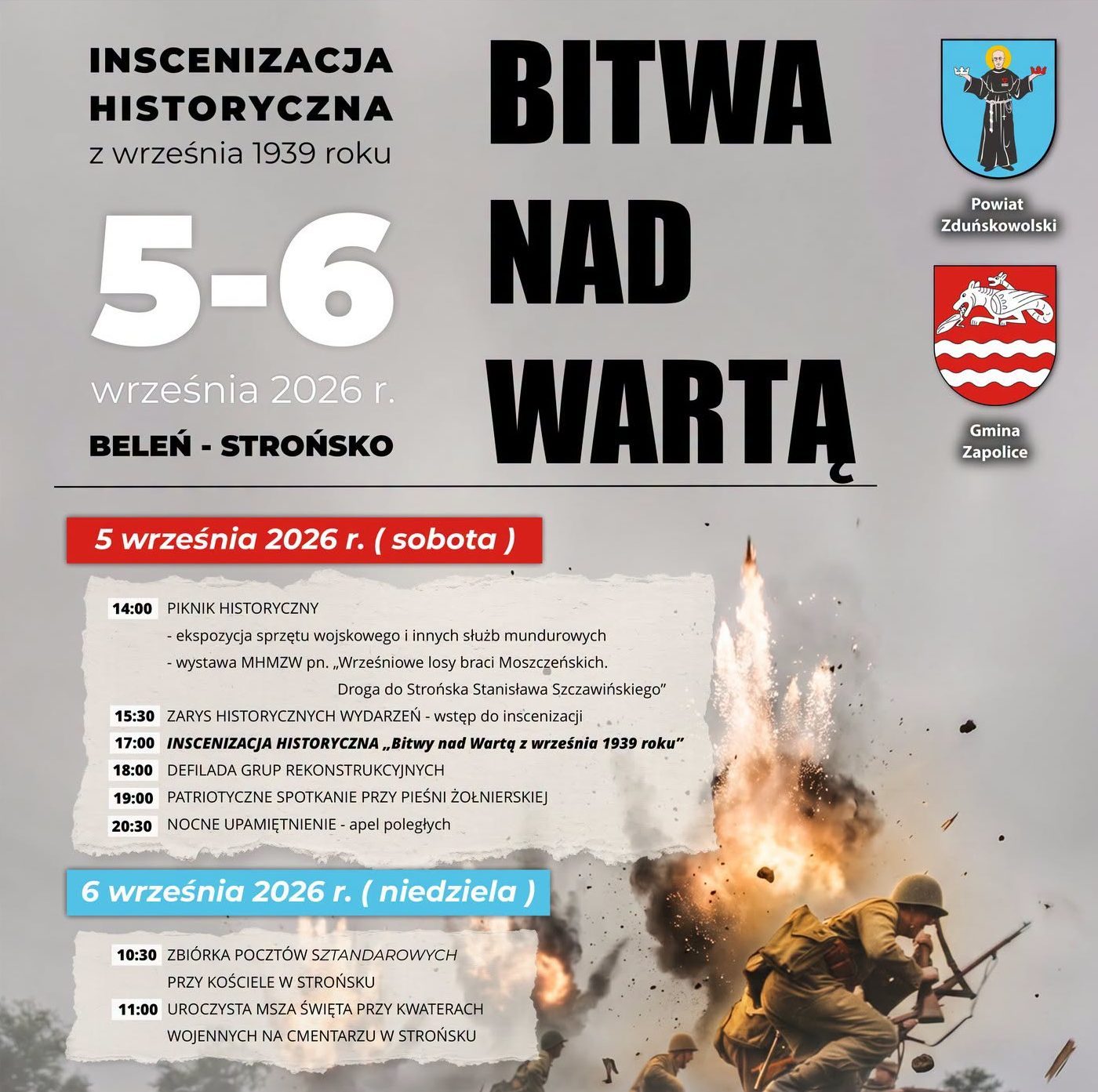 Bitwa nad Wartą. Piknik i inscenizacja wydarzeń z września 1939 roku